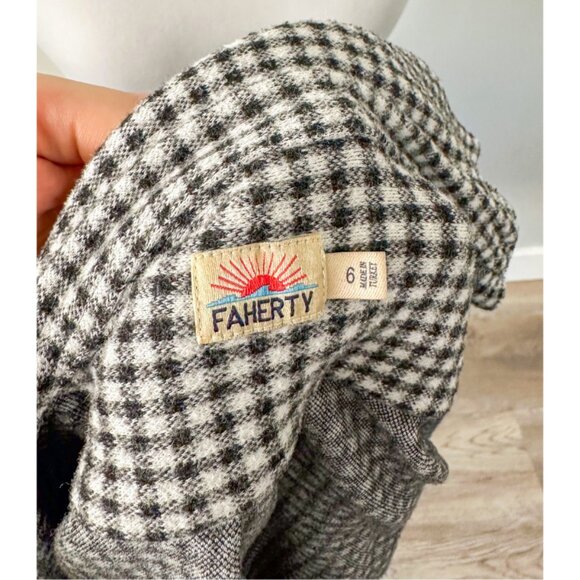 Faherty Boys Black Gingham Shirt - Picture 3 of 7